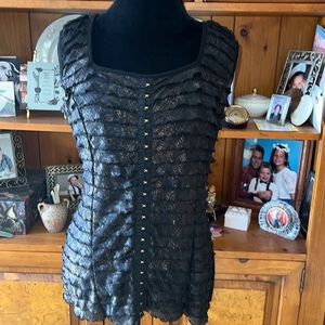 Ruffly Sleeveless Punk Top